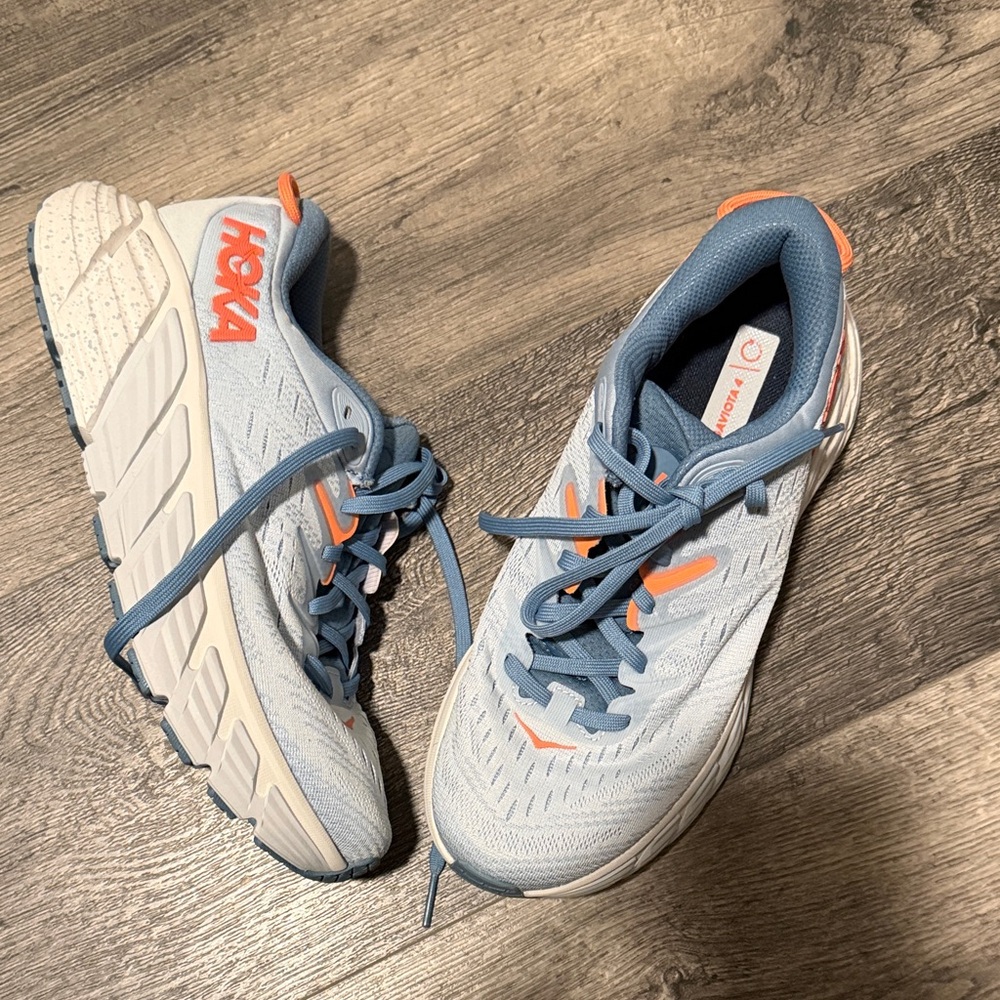 Hoka Sneakers in Blue and Orange